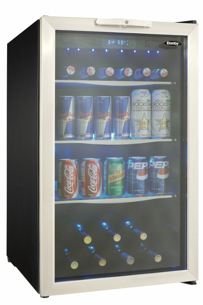 Danby 3.9 cu. ft. Free-Standing Beverage Center in Black